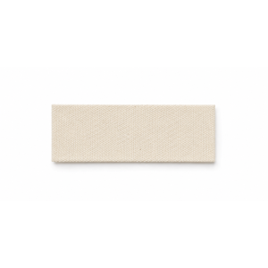 Étiquette en coton écru imprimée 25 × 70 mm