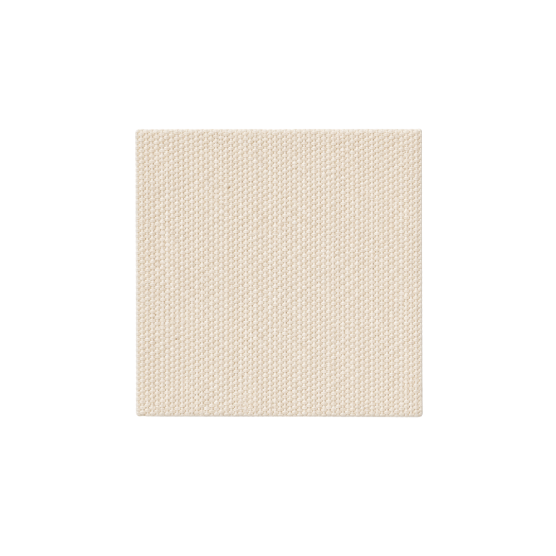 Étiquette en coton écru imprimée 40 × 40 mm